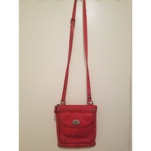 Fossil Red Small Crossbody